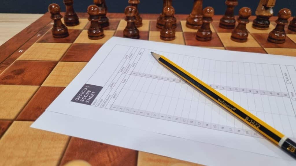 chess score sheet